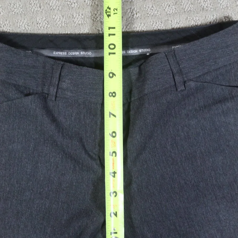 Express Design Studio Size 0 Grey Editor Flared Slacks